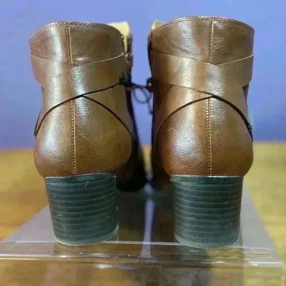 Natural Soul by Naturalizer Womens Calm Ankle Boot Whiskey Brown Size 10M - Picture 4 of 11